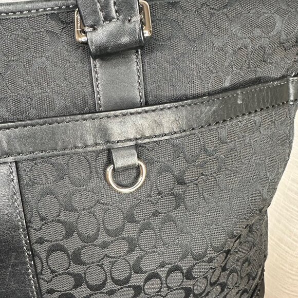 Coach Signature Multifunction Large Travel Tote Baby Diaper Bag - Picture 12 of 13